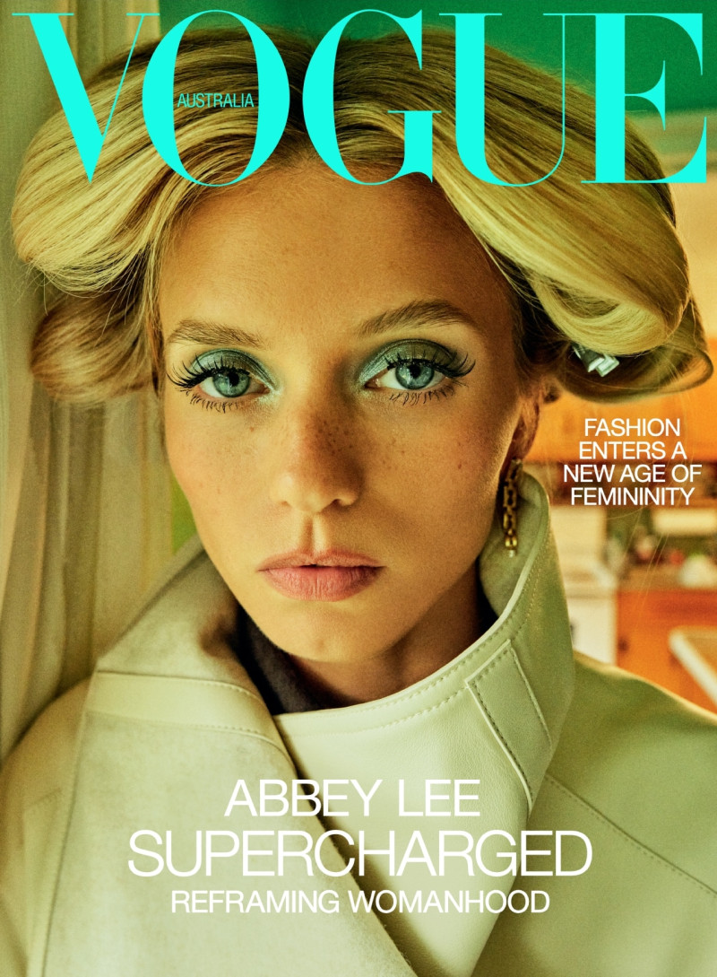 Abbey Lee Kershaw featured on the Vogue Australia cover from September 2025