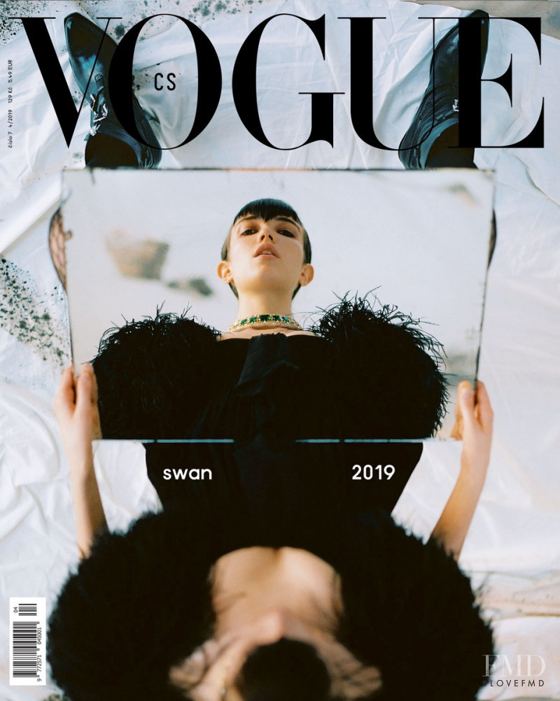 Grace Hartzel featured on the Vogue Czechoslovakia cover from April 2018