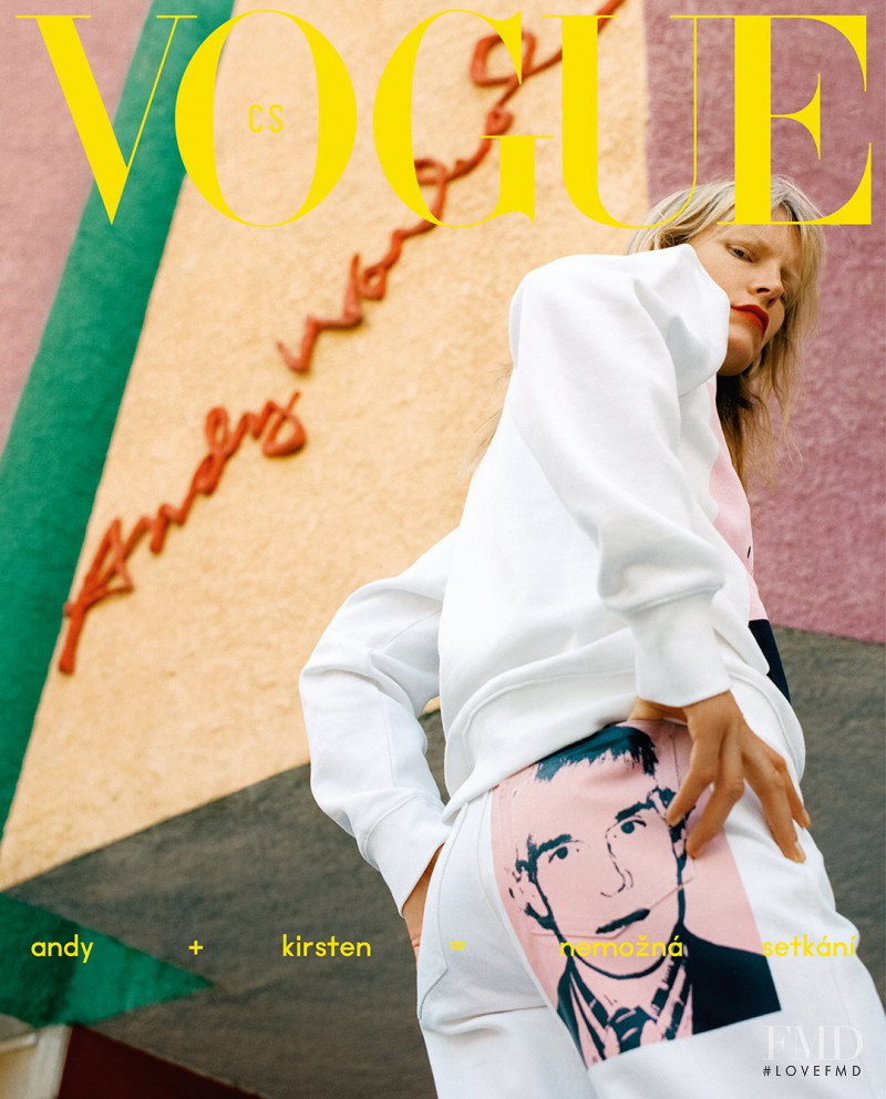 Kirsten Owen featured on the Vogue Czechoslovakia cover from December 2018