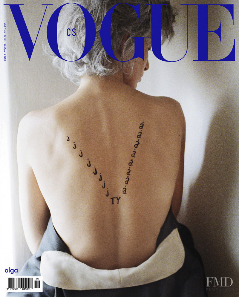  featured on the Vogue Czechoslovakia cover from September 2018