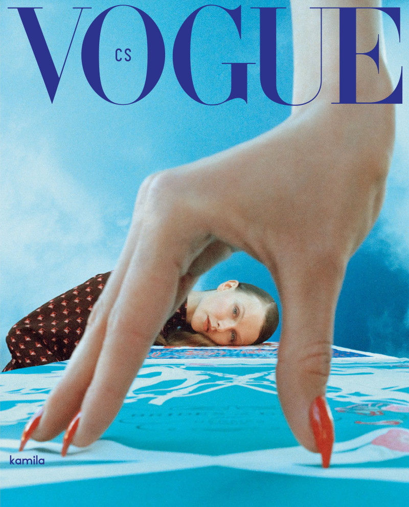 Kamila Filipcikova featured on the Vogue Czechoslovakia cover from September 2018