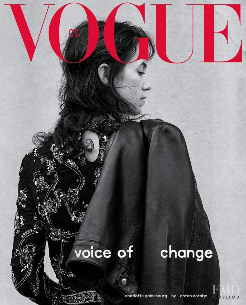 Charlotte Gainsbourg featured on the Vogue Czechoslovakia cover from December 2019