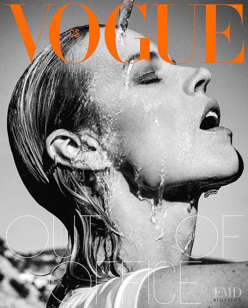 Eva Herzigova featured on the Vogue Czechoslovakia cover from January 2019