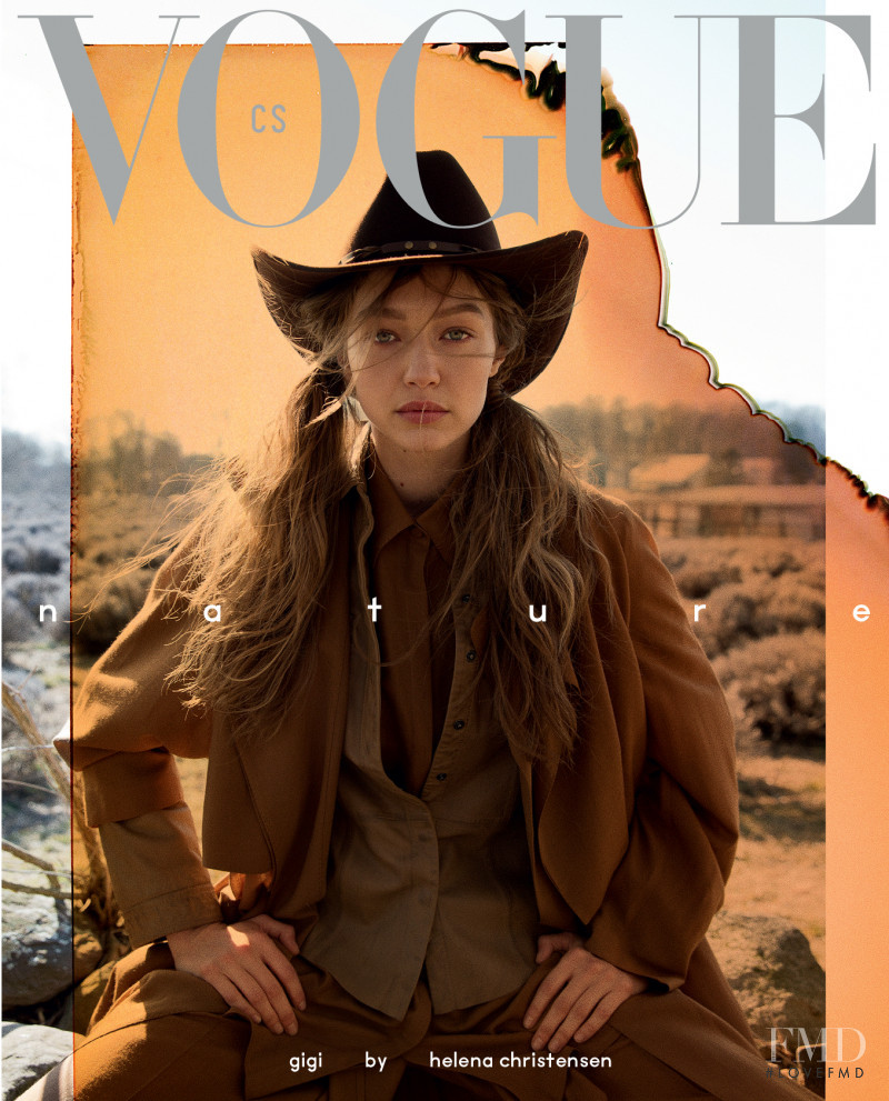 Gigi Hadid featured on the Vogue Czechoslovakia cover from May 2019