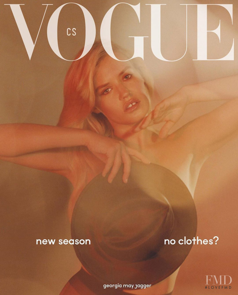 Georgia May Jagger featured on the Vogue Czechoslovakia cover from September 2019