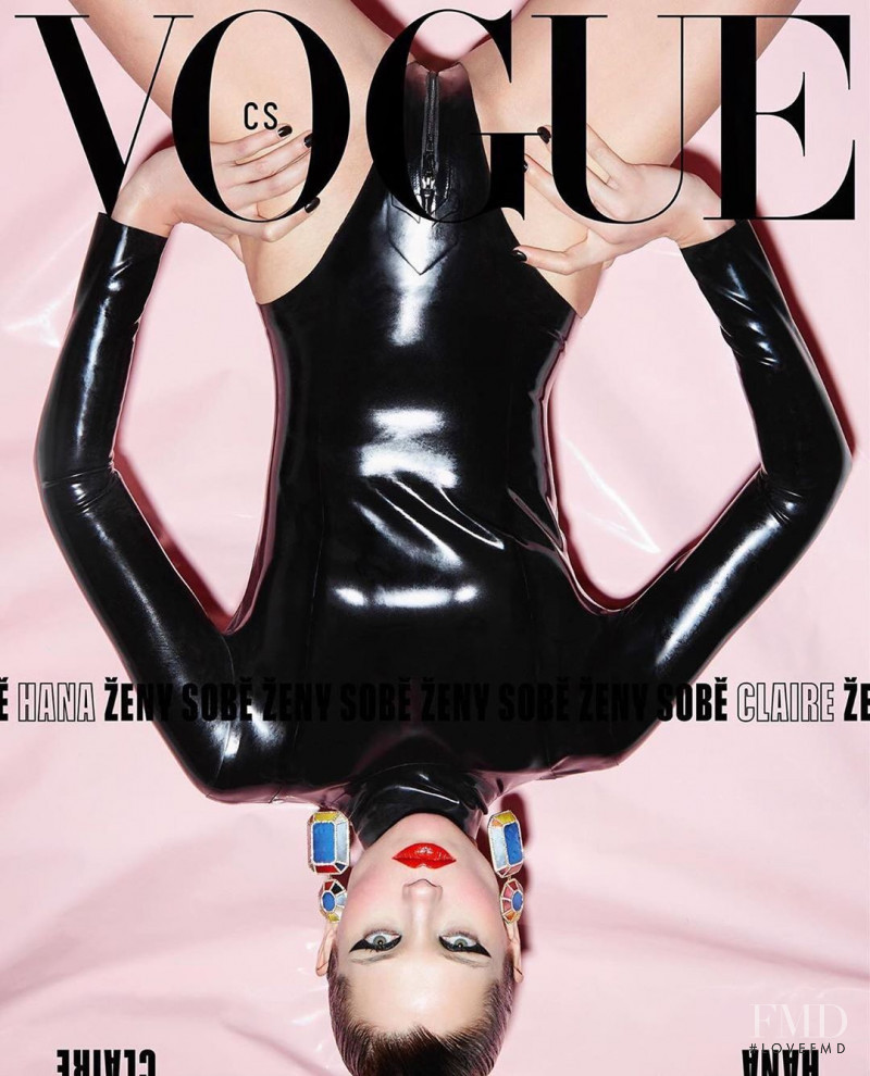 Hana Jirickova featured on the Vogue Czechoslovakia cover from April 2020