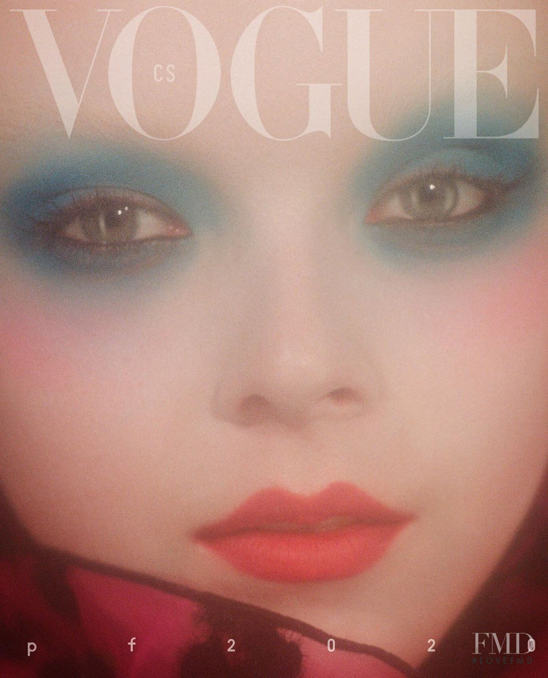 Lily Nova featured on the Vogue Czechoslovakia cover from January 2020