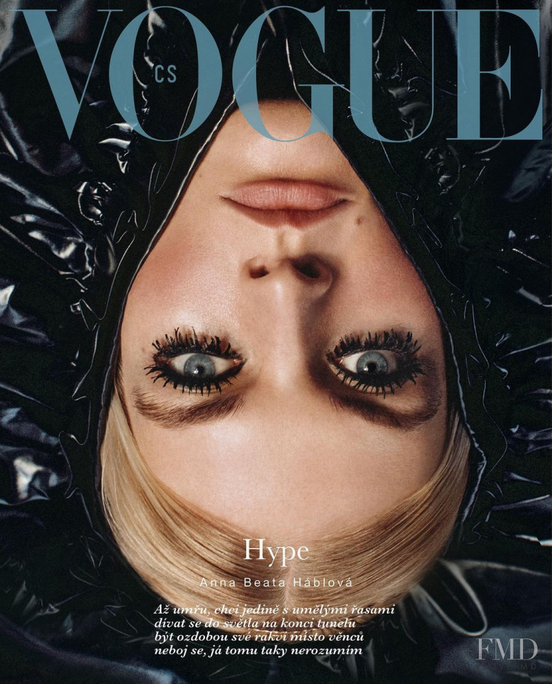 Juliane Grüner featured on the Vogue Czechoslovakia cover from January 2021