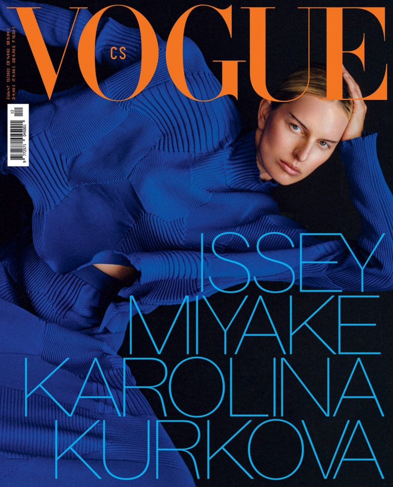 Karolina Kurkova featured on the Vogue Czechoslovakia cover from December 2022
