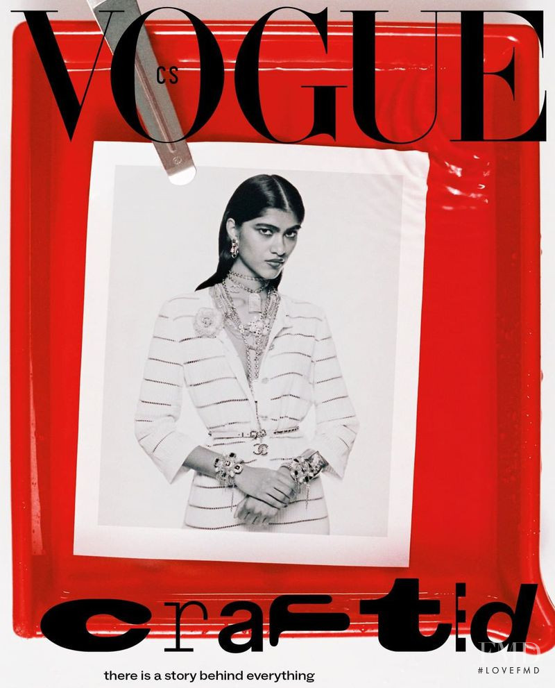 Ashley Radjarame featured on the Vogue Czechoslovakia cover from June 2022