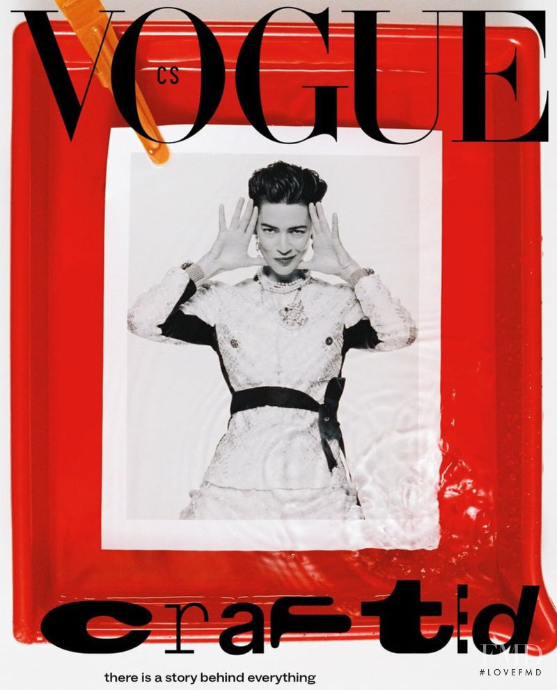 Louise de Chevigny featured on the Vogue Czechoslovakia cover from June 2022