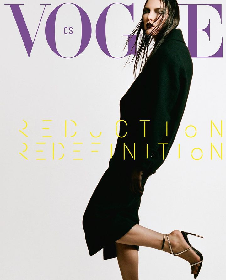 Lola Nicon featured on the Vogue Czechoslovakia cover from November 2022