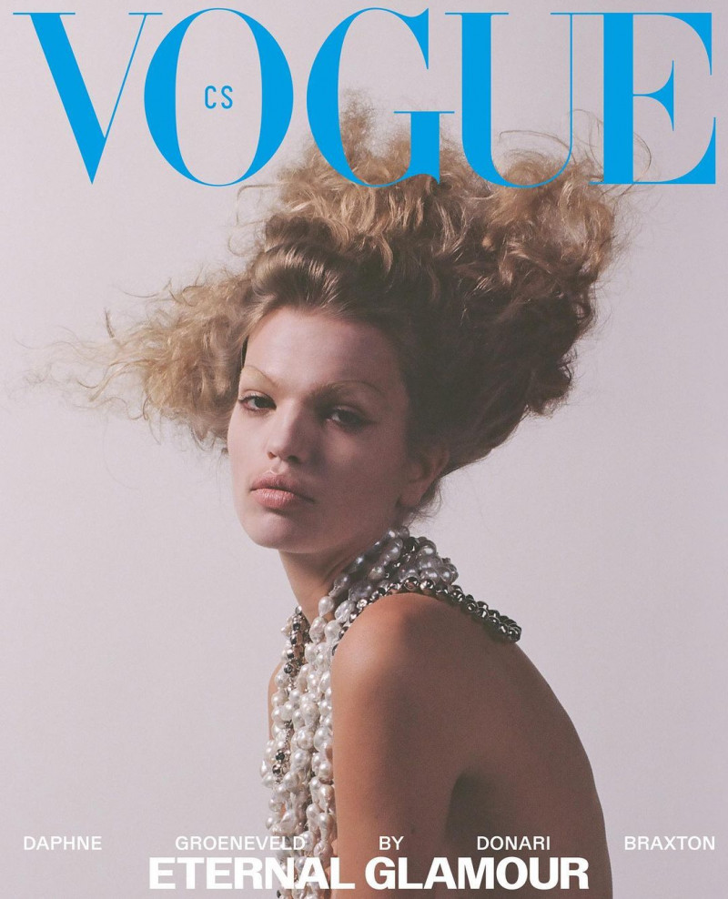 Daphne Groeneveld featured on the Vogue Czechoslovakia cover from April 2023