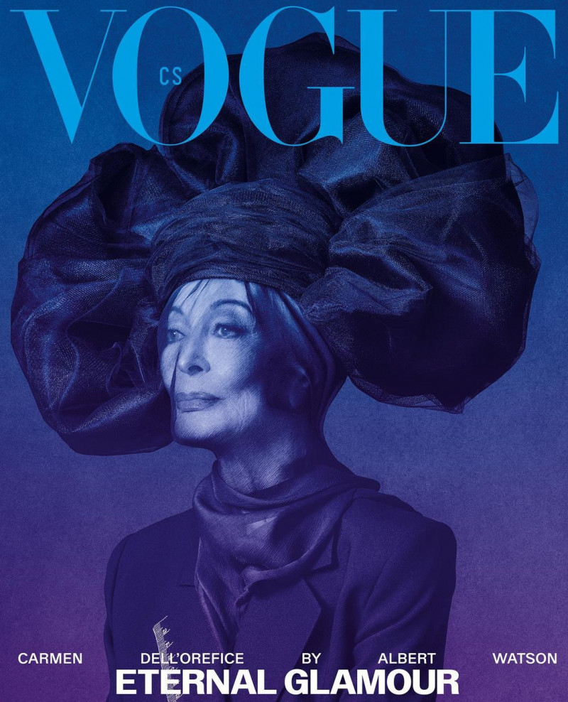 Carmen Dell\'Orefice featured on the Vogue Czechoslovakia cover from April 2023