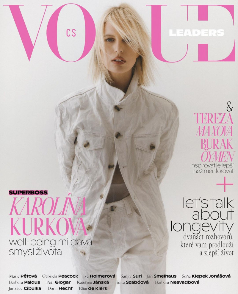 Karolina Kurkova featured on the Vogue Czechoslovakia cover from June 2023