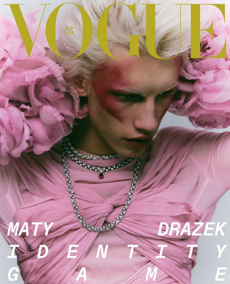 Maty Drazek featured on the Vogue Czechoslovakia cover from March 2023