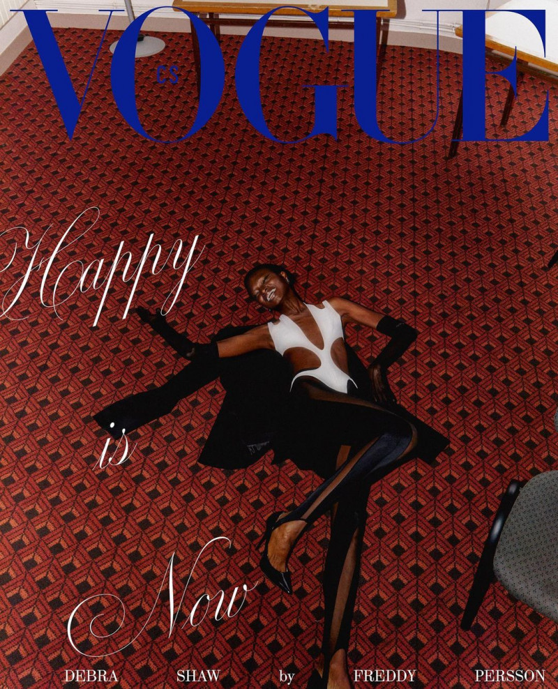 Debra Shaw featured on the Vogue Czechoslovakia cover from May 2023