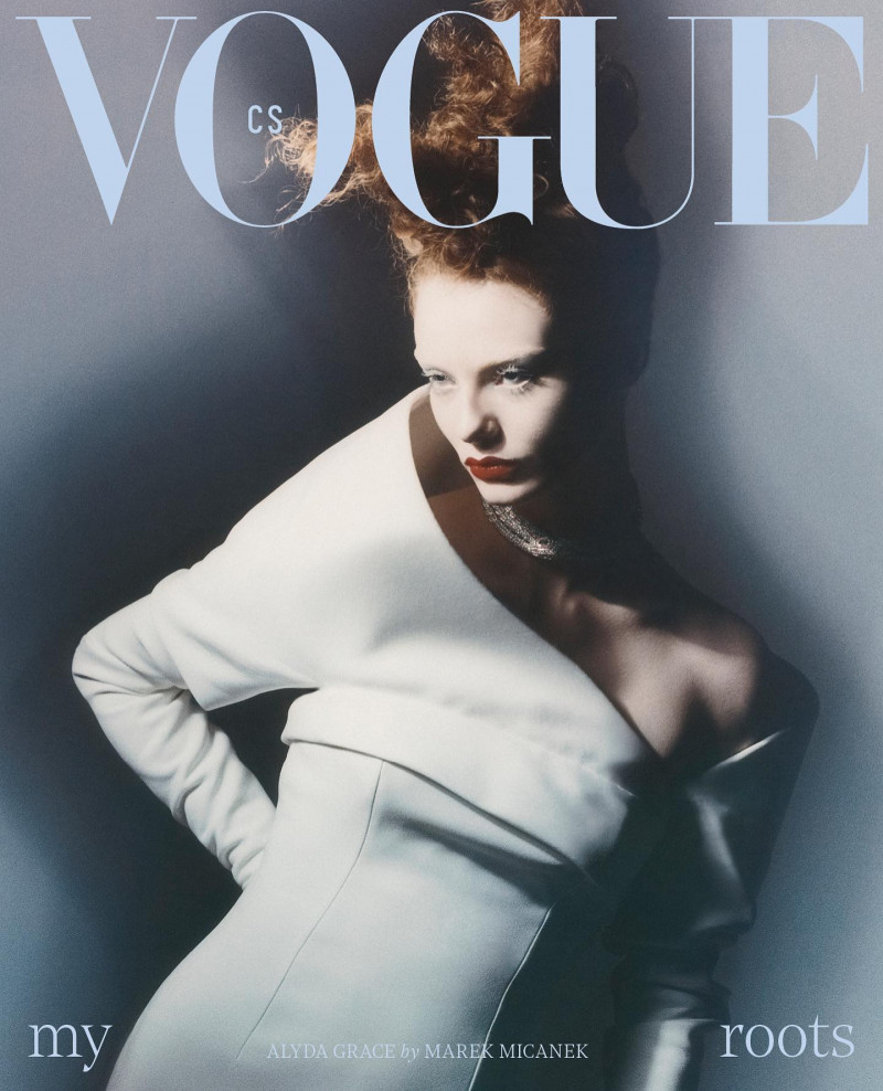 Alyda Grace Carder featured on the Vogue Czechoslovakia cover from September 2023