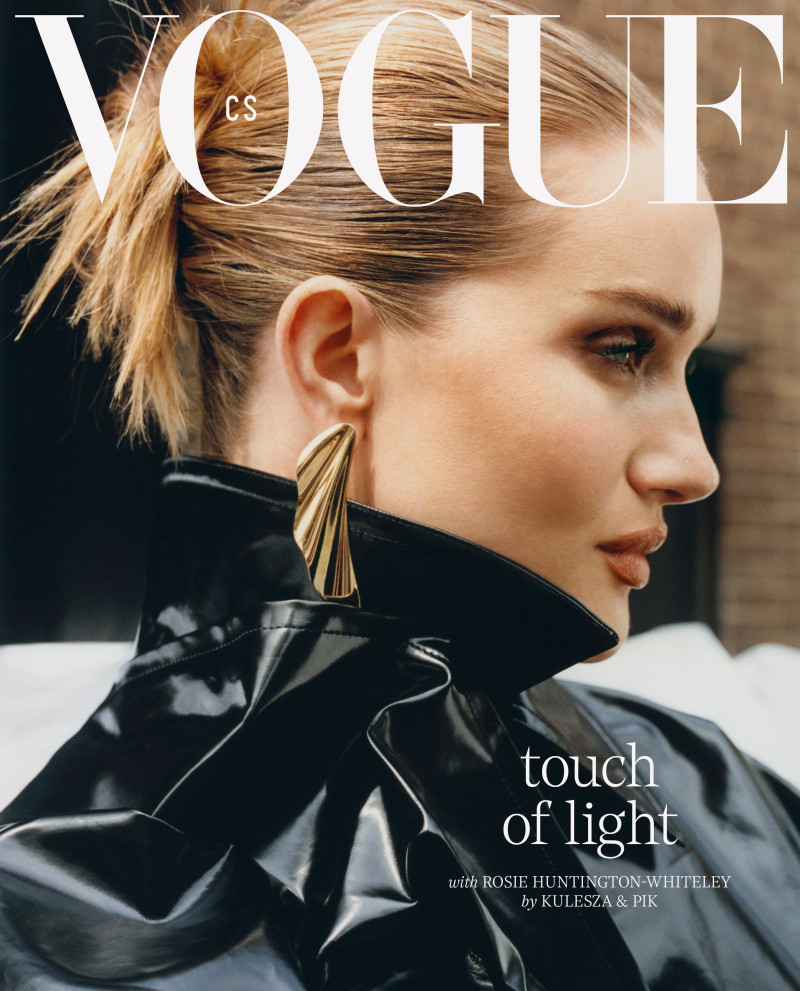 Rosie Huntington-Whiteley featured on the Vogue Czechoslovakia cover from December 2024