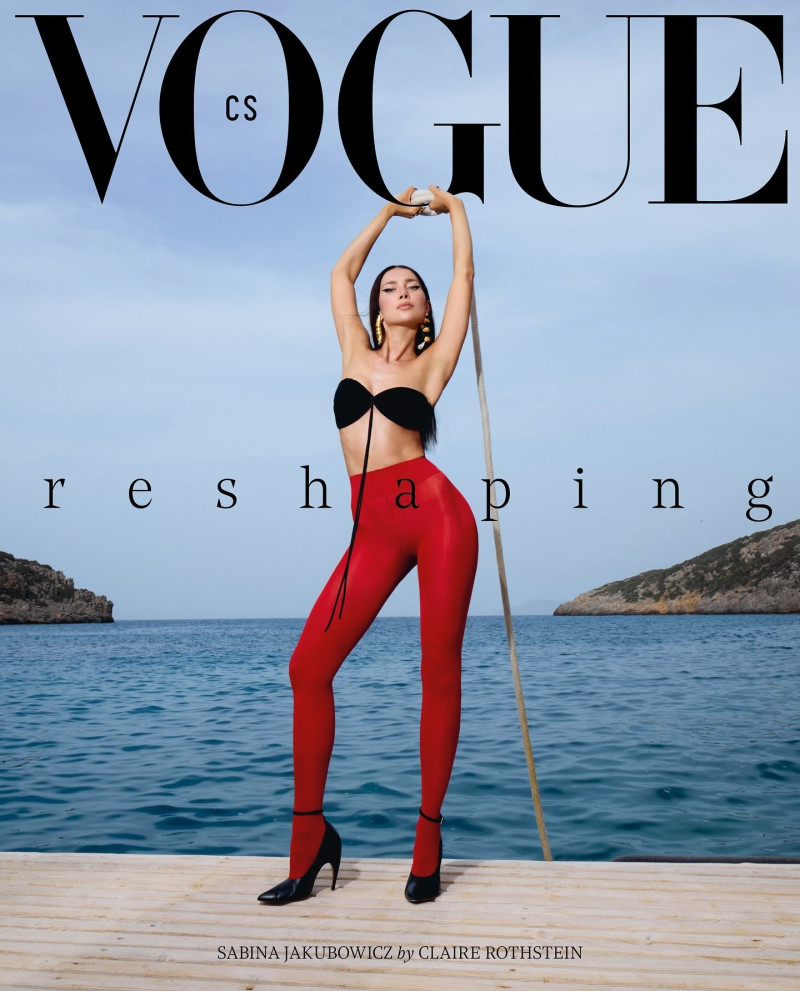 Sabina Jakubowicz featured on the Vogue Czechoslovakia cover from July 2024