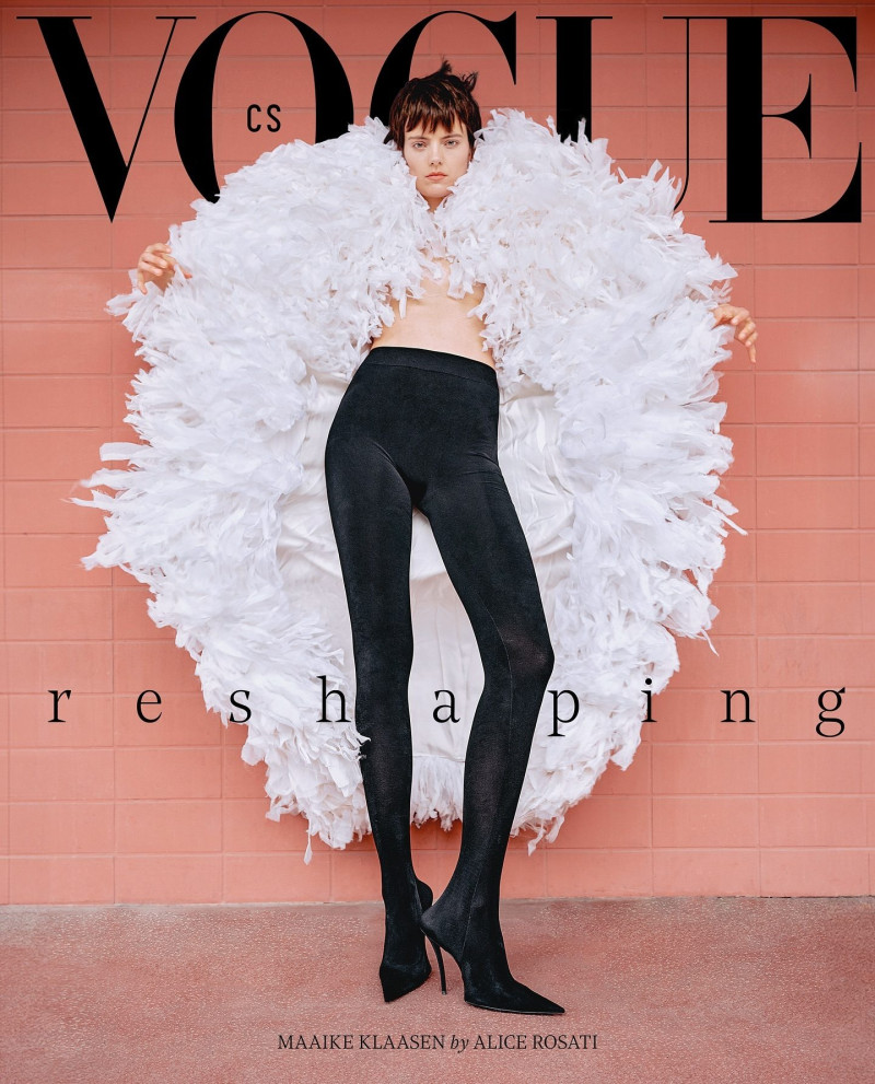 Maaike Klaasen featured on the Vogue Czechoslovakia cover from July 2024