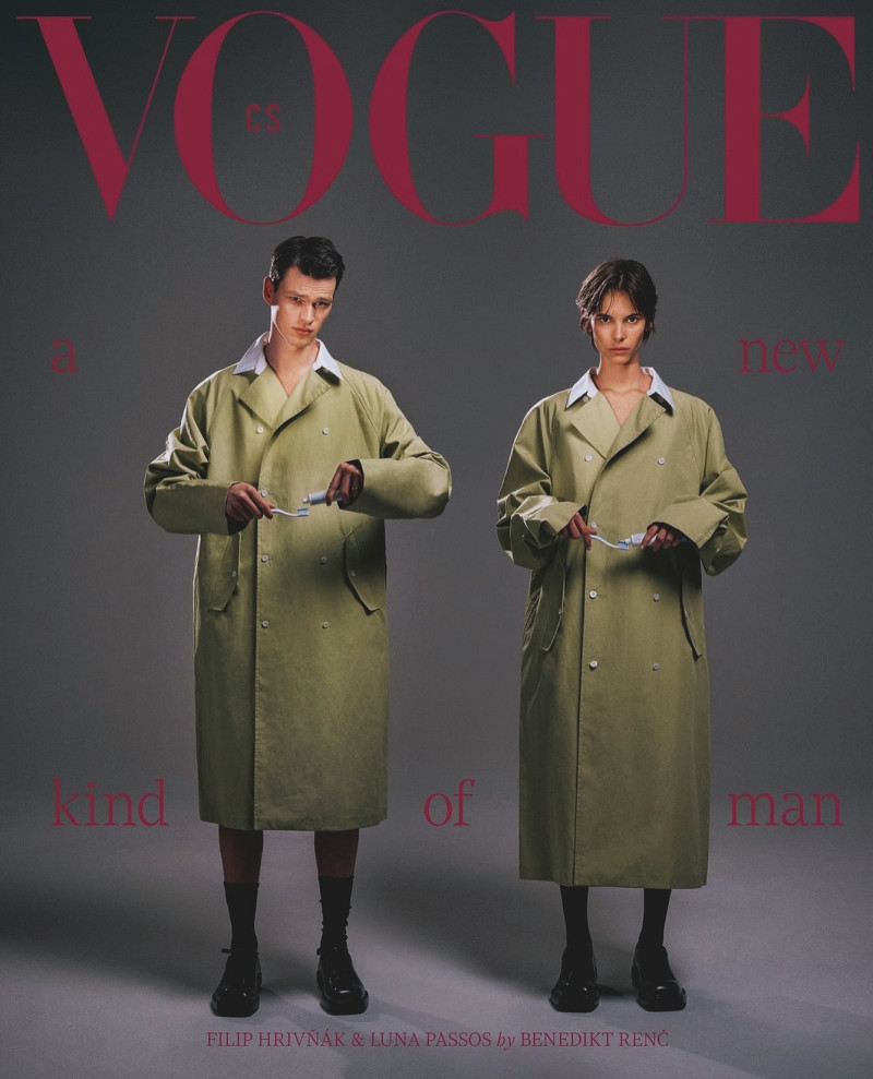 Luna Passos, Filip Hrivnak featured on the Vogue Czechoslovakia cover from June 2024