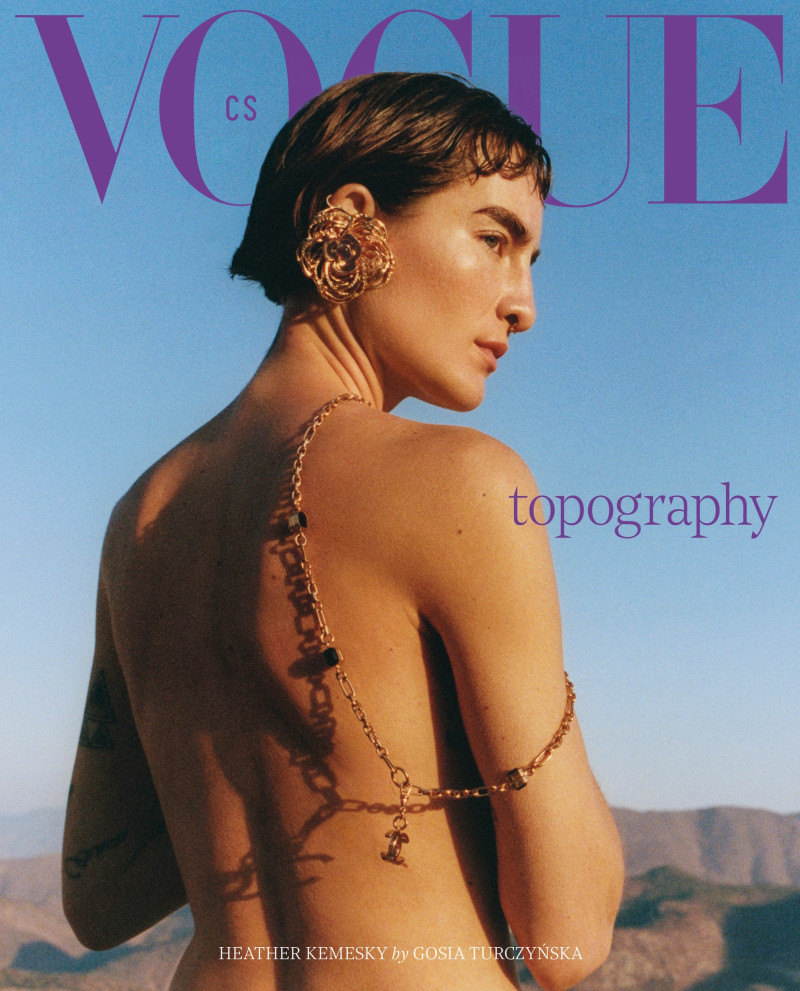 Heather Kemesky featured on the Vogue Czechoslovakia cover from May 2024