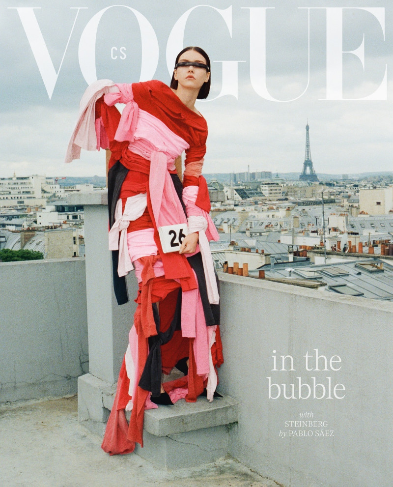 Sofia Steinberg featured on the Vogue Czechoslovakia cover from September 2024