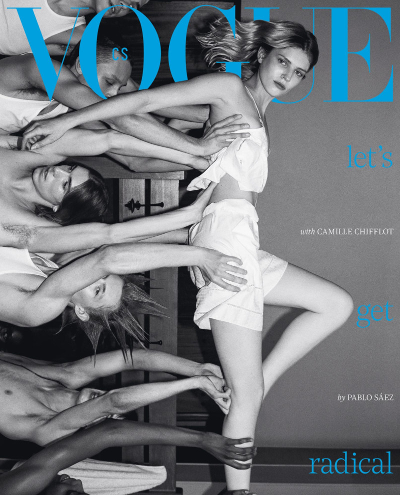 Camille Chifflot featured on the Vogue Czechoslovakia cover from February 2025