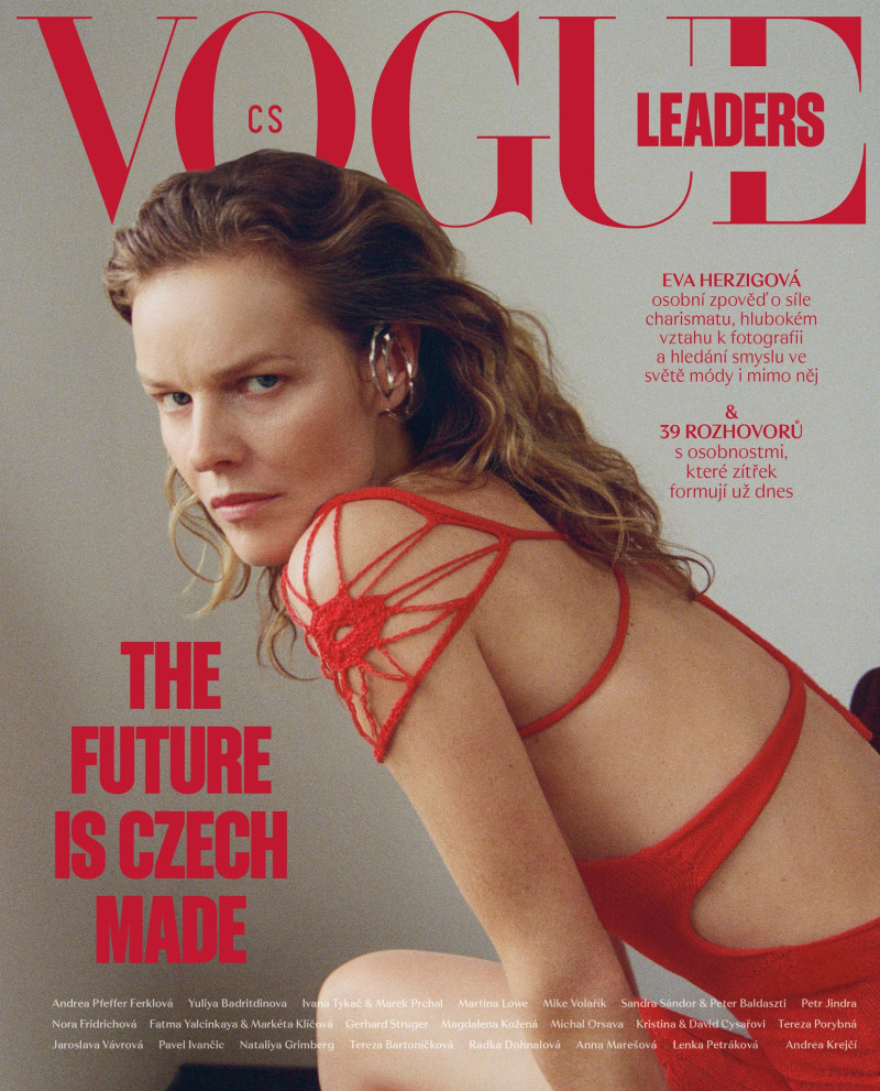 Eva Herzigova featured on the Vogue Czechoslovakia cover from June 2025