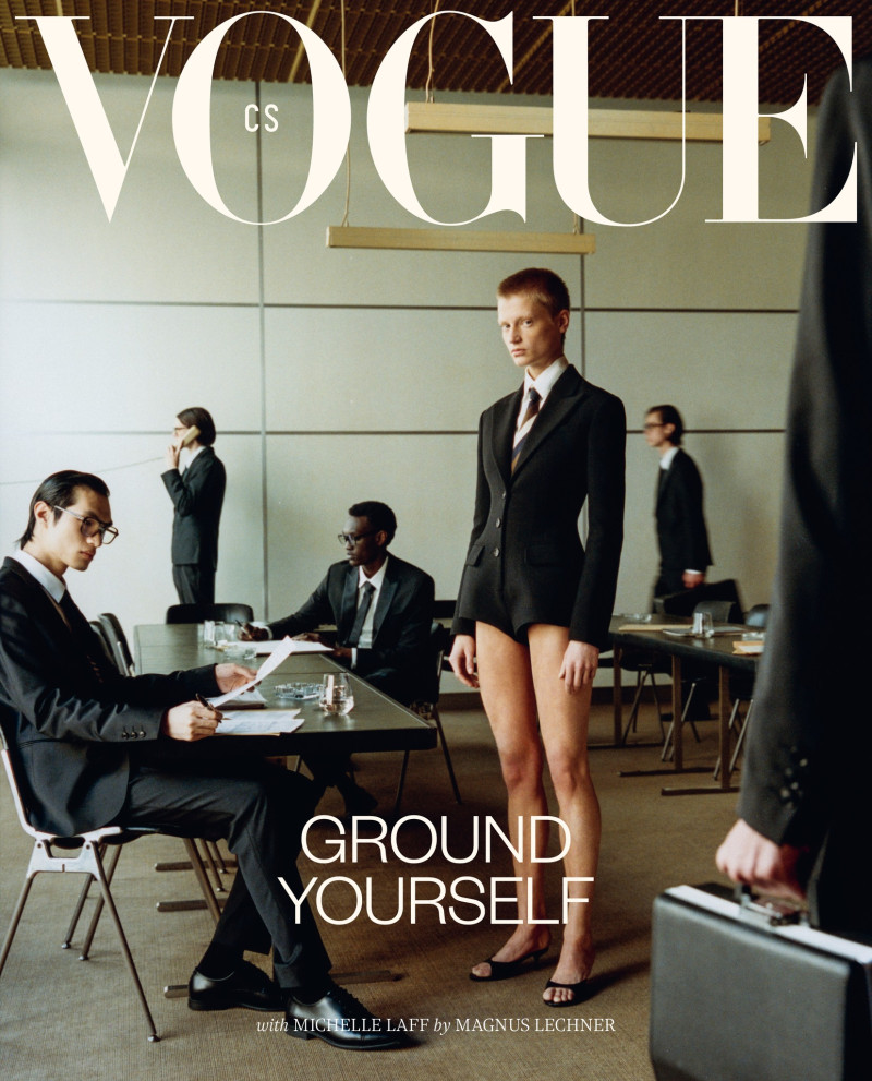 Cover of Vogue Czechoslovakia with Michelle LaffTony Boysen, Milan Dubiel, Kobe Boateng, Jun Lai, Aaron Brandt, June 2025 (ID:94513)| Magazines | The FMD