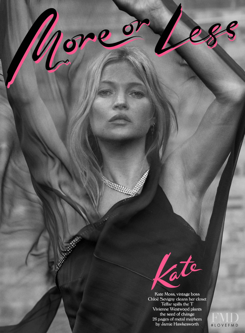 Kate Moss featured on the More or Less cover from June 2018