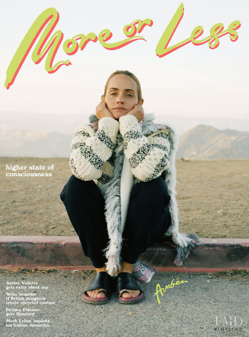 Amber Valletta featured on the More or Less cover from March 2019