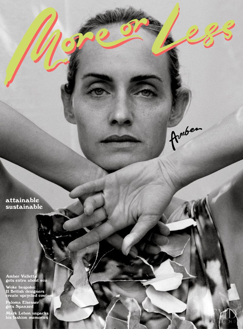 Amber Valletta featured on the More or Less cover from March 2019