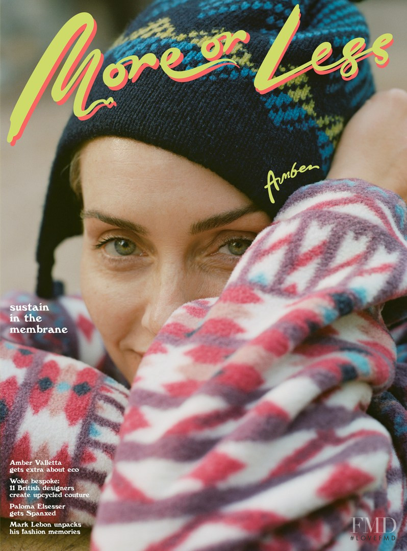 Amber Valletta featured on the More or Less cover from March 2019