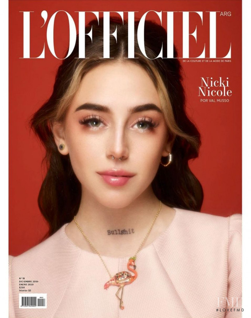 Nicki Nicole featured on the L\'Officiel Argentina cover from December 2019