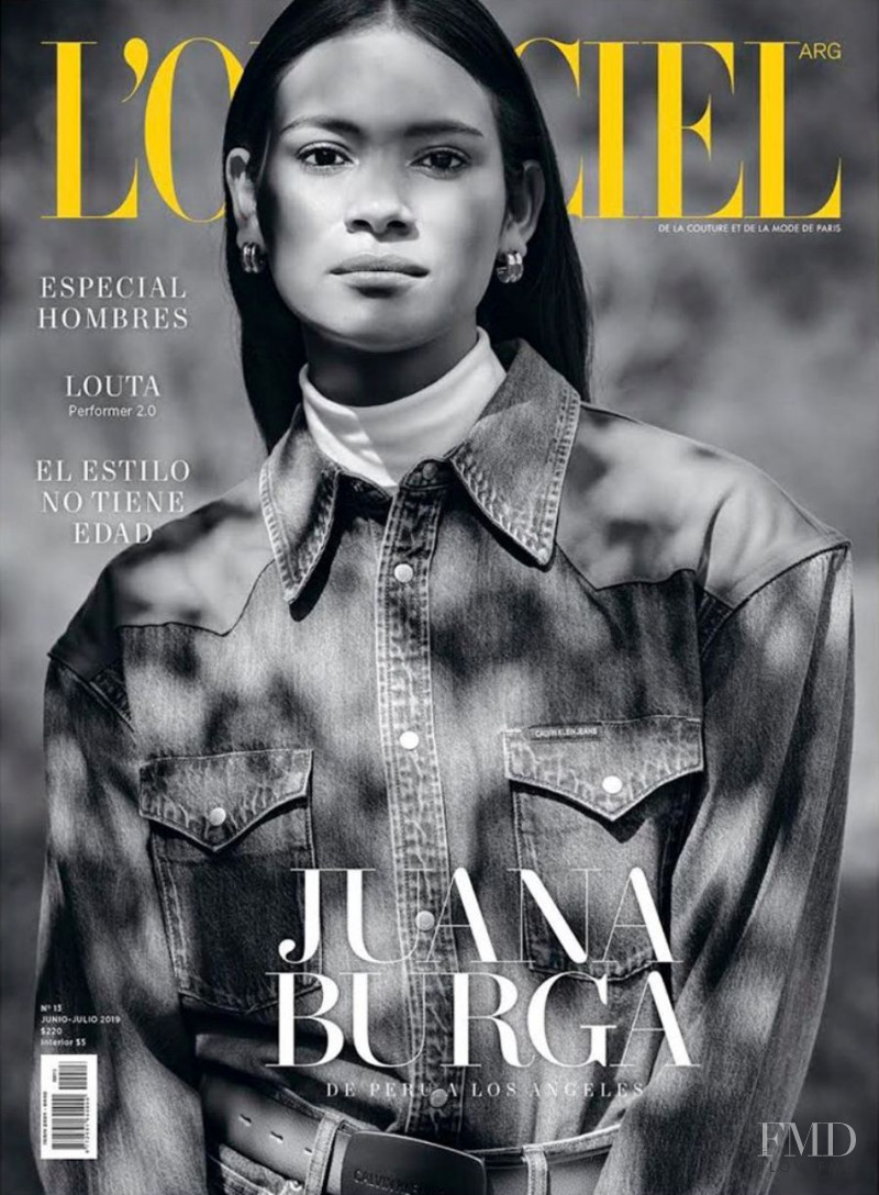 Juana Burga featured on the L\'Officiel Argentina cover from June 2019