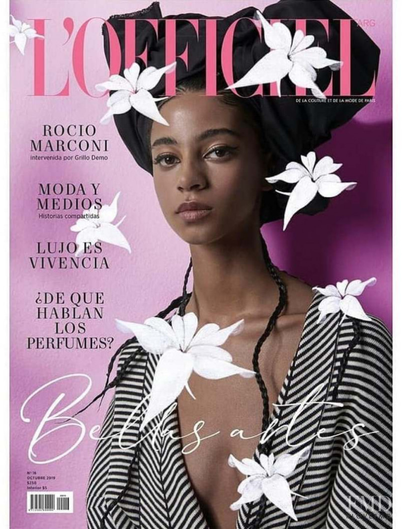 Rocio Marconi featured on the L\'Officiel Argentina cover from October 2019