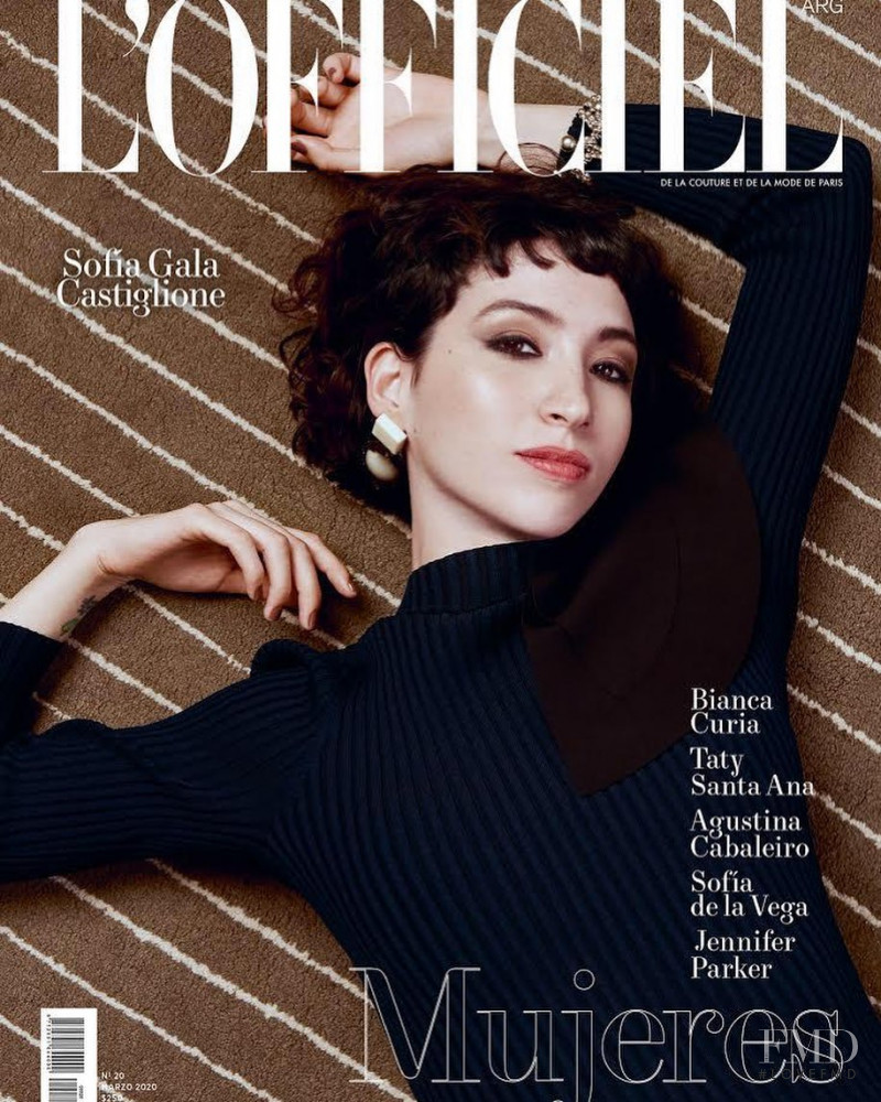 Gala Castiglione featured on the L\'Officiel Argentina cover from March 2020