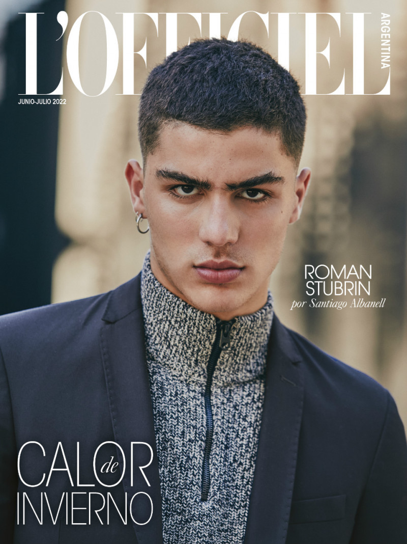 Roman Stubrin featured on the L\'Officiel Argentina cover from June 2022