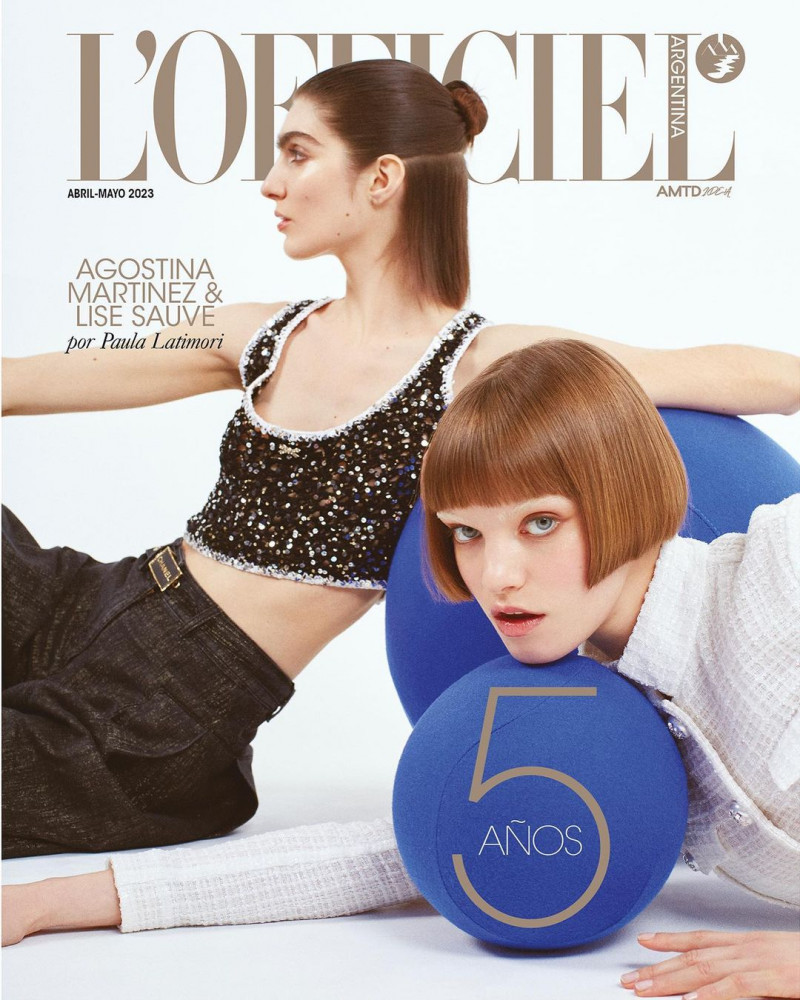 Agostina Martinez featured on the L\'Officiel Argentina cover from April 2023