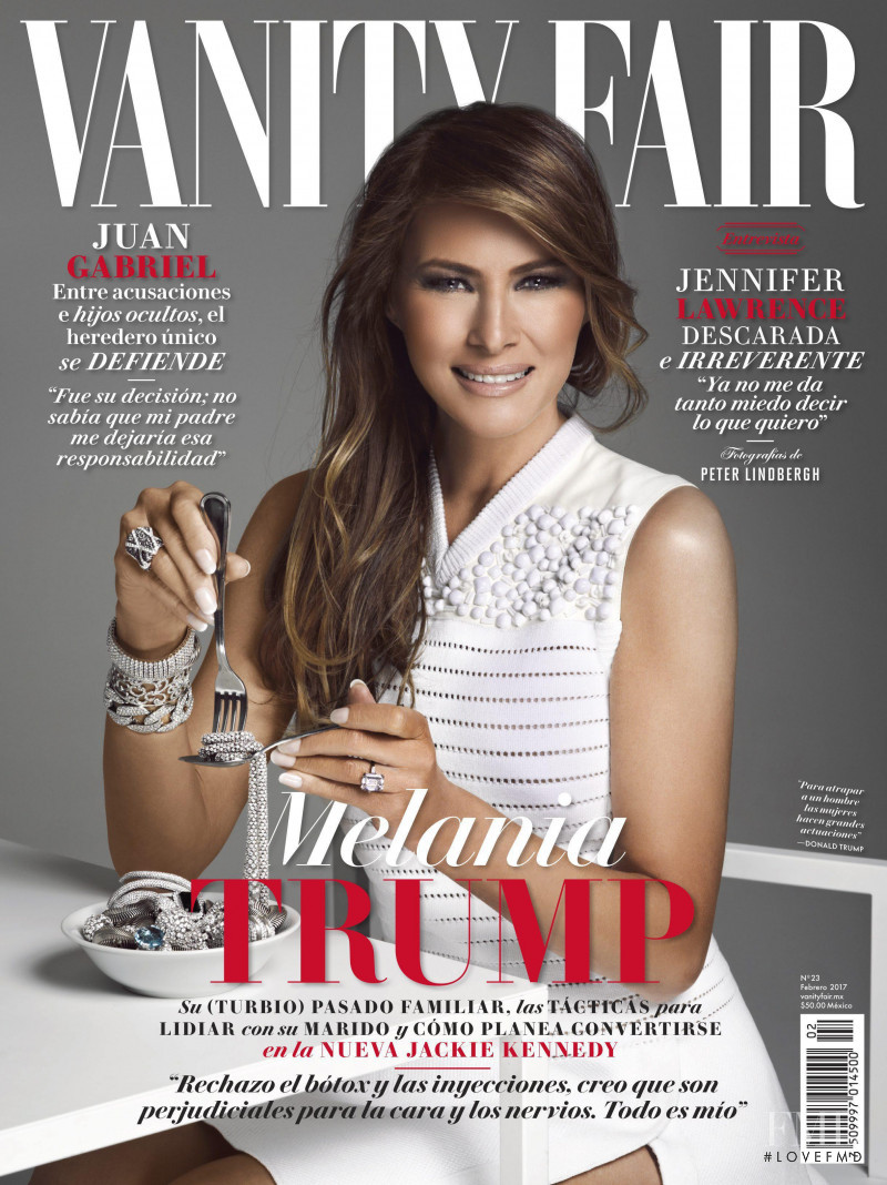 Melania Knauss featured on the Vanity Fair Mexico cover from February 2017