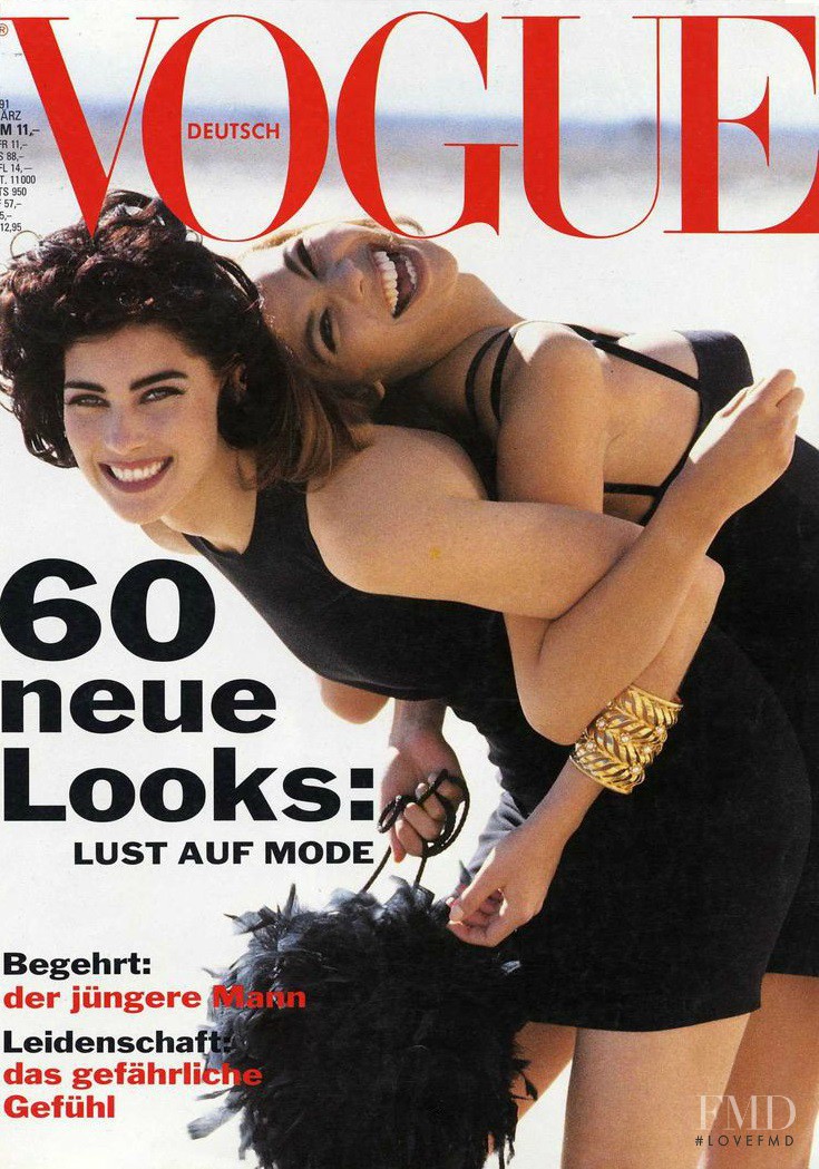 Adele featured on the Vogue Germany cover from March 1991