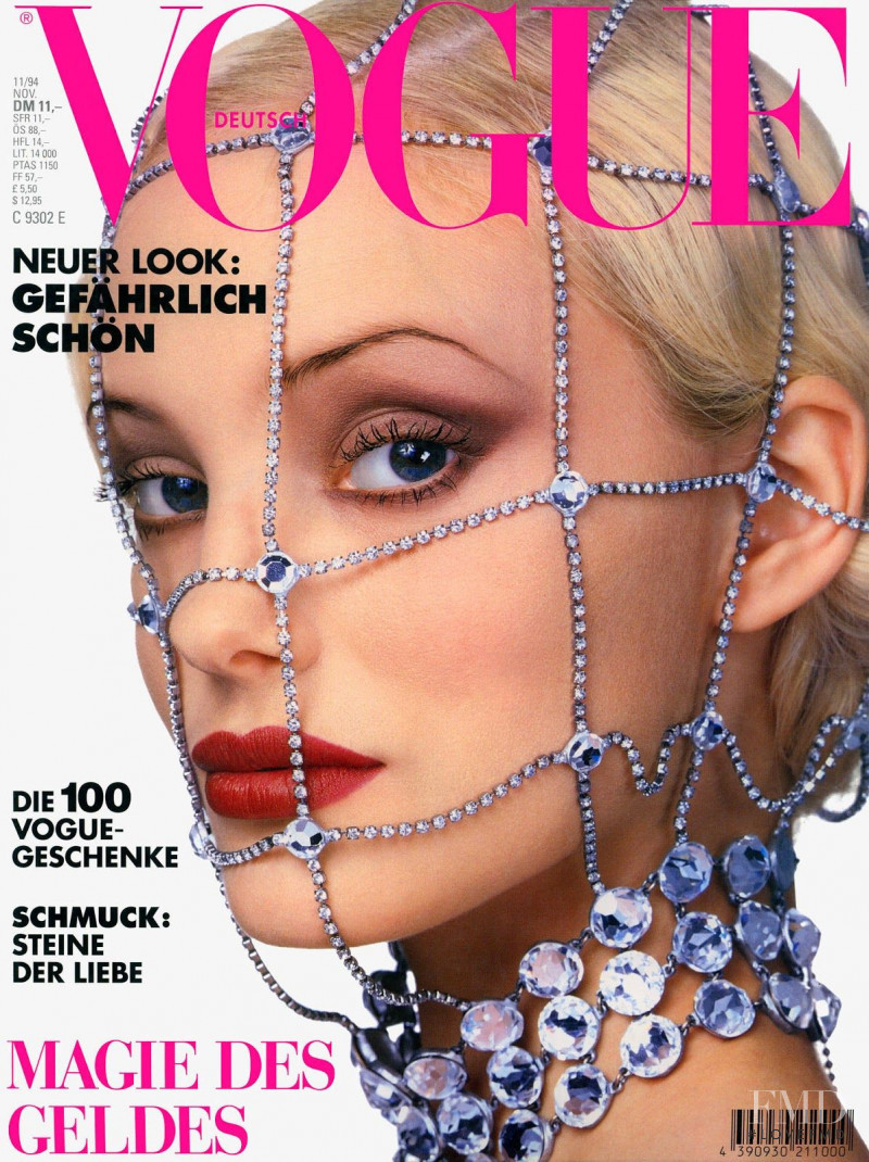 Jaime Rishar featured on the Vogue Germany cover from November 1994