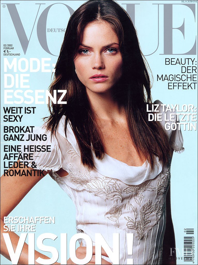 Mini Anden featured on the Vogue Germany cover from February 2002