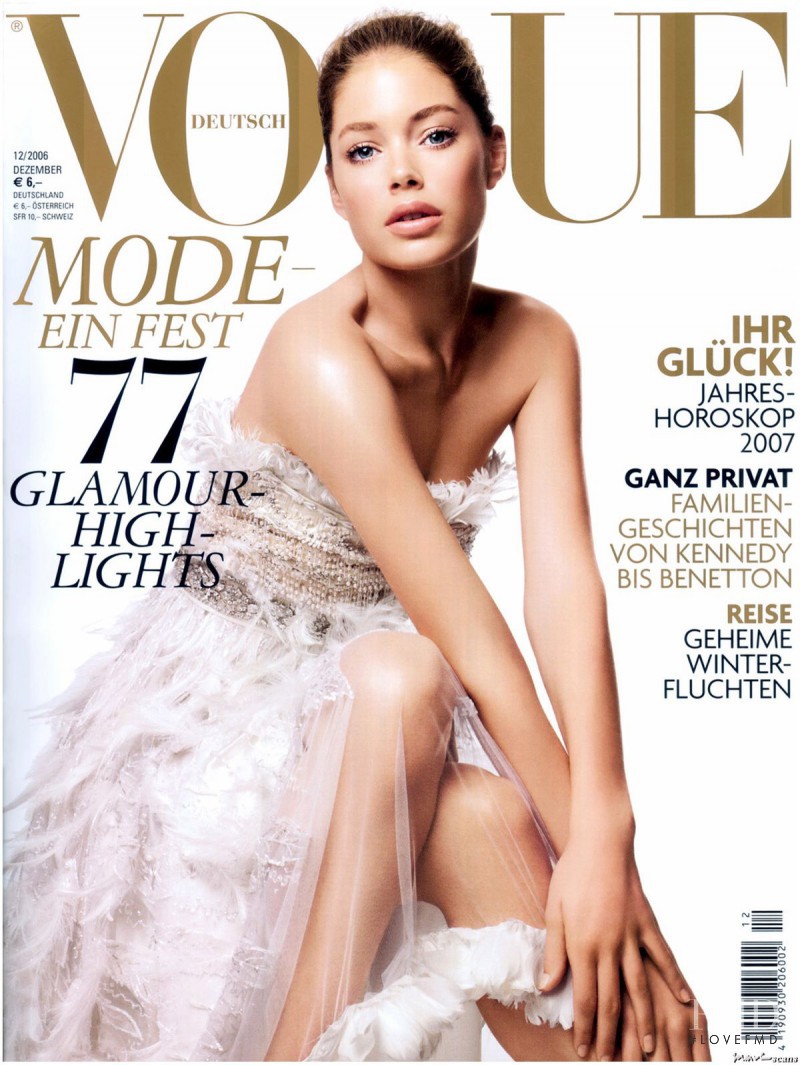 Doutzen Kroes featured on the Vogue Germany cover from December 2006