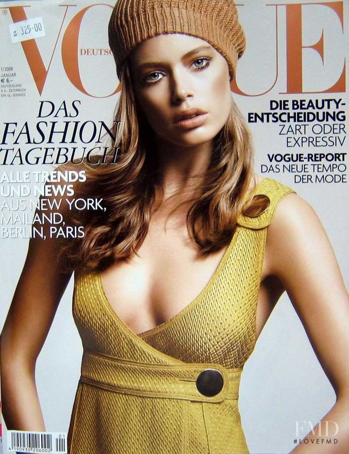Doutzen Kroes featured on the Vogue Germany cover from January 2006