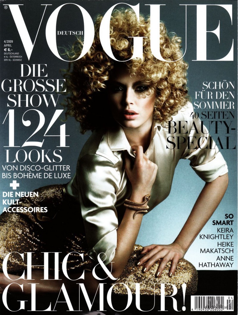 Doutzen Kroes featured on the Vogue Germany cover from April 2010