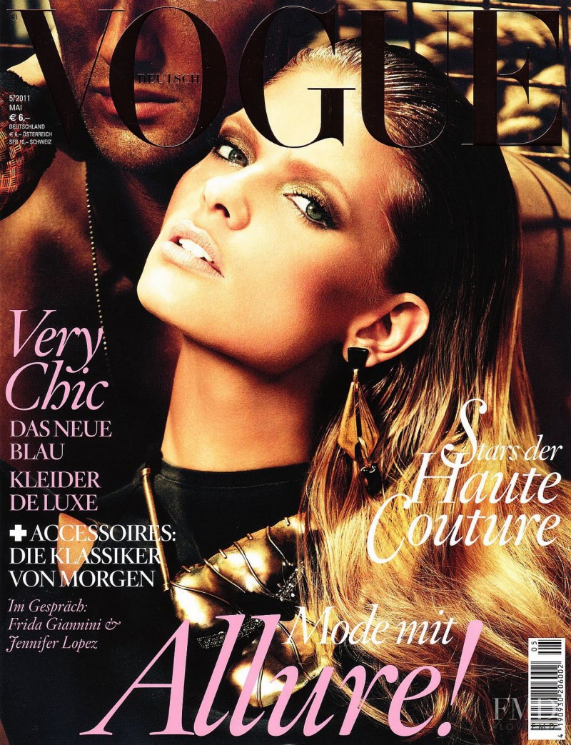 Julia Stegner featured on the Vogue Germany cover from May 2011