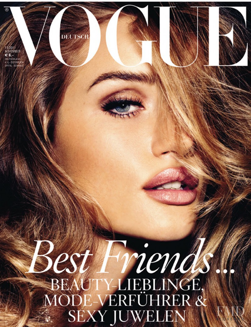 Rosie Huntington-Whiteley featured on the Vogue Germany cover from November 2011